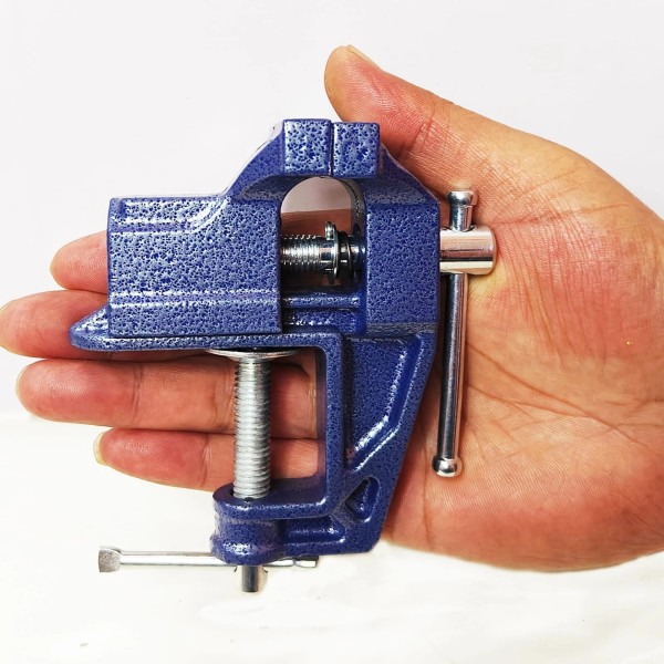 Mytec Mini Table Clamp 2.0" blue Small Bench Vice Upgraded