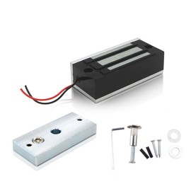 FUGEST Electric Magnetic Lock 60kg 130LBs Holding Force Electric Magnetic Lock for Door Access Control System Electromagnet Fail-Safe NC Mode