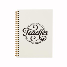 QUICQOD Teacher notebook,Teacher Notepad, Notebook Journal for Work Office School,Appreciation Gift for Teacher,Thank You Gift,Hardcover Spiral Notebook 5.5x8.3
