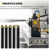 Metal Lathe Cutting Tools,5pcs 1/4'' Shank Indexable Carbide Lathe Turning