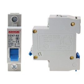 Bumbesti 1 Pole 230/400V Low-Voltage Miniature Circuit Breaker 63A Din Rail Mount DZ47-63 C63