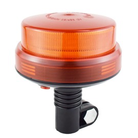 JALN7 Beacon Light LED Tractor Flashing Amber Rotating Safety Warning Strobe Lights 3.7Inch Pole Mount for John Deere Case IH Construction Caution Hazard Truck Golf Carts Snow Plow CE 1 Pc