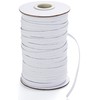 XKDOUS Elastic Band for Sewing, 1/4 Inch 40 Yards White