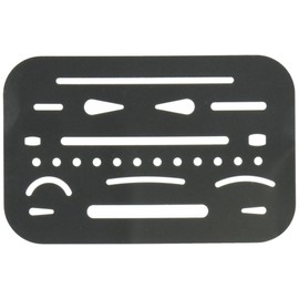 ALVIN 3298 Stainless Steel Erasing Shield.005" Flexible Stainless Steel
