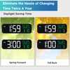 Peakeep 9" Digital Alarm Clock Large Display for Bedroom Living