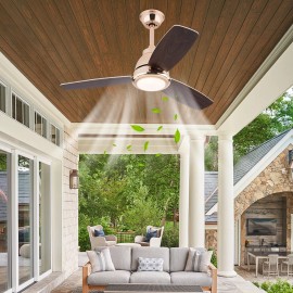 85-265V 6 Gears Modern Ceiling Fan Light with Remote Control NEW