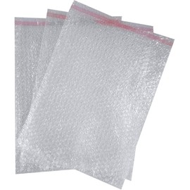 Bubble Pouches Self Seal Bubble Pouches Clear Bubble Wrap Peel And Seal Strip 30mm Lip Clear Pouches Self Seal Envelop 280mm x 360mm (11''x14'') - 25-150 Pouches HTUK (150)