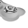 Double Pet Bowls Rustproof Stainless Steel Dog Water Food Bowls
