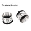 1 Pair Nab Hub Adapter Silver Aluminum Alloy ABS Universal