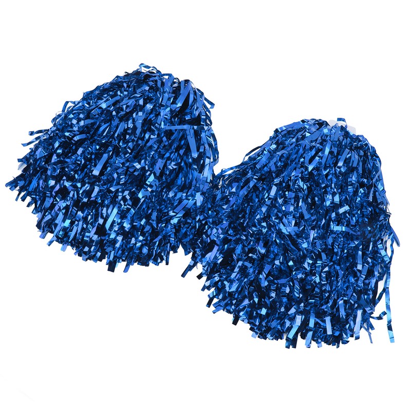 2PCS Cheerleading Pom Poms with Hard Handle Handheld Party Shakers