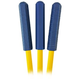 The Pencil Grip Chewberz Pencil Toppers, Latex-Free Chewable Pencil Toppers, Navy Blue, Set of 3 - TPG-883