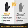 TitanFlex Heavy Duty Black Nitrile Gloves, Large, 6 Mil with