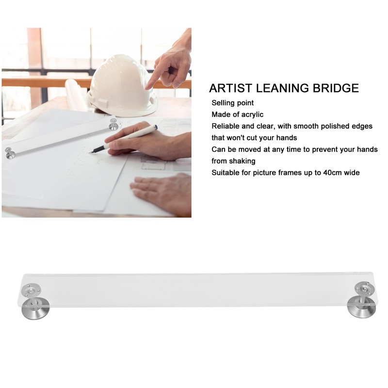 Artist Leaning Bridge Acrylic Transparent Hand Wrist Leaning Bridge Art