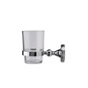 Croydex QM461841 Glue-Fix Worcester Tumbler and Holder, Easy Fit No