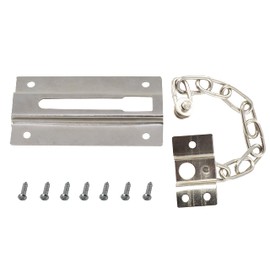AERZETIX - C59628 - Security Chain 90 mm - Chain Lock for Door - Silver - Anti-Theft for Bolt Lock - Made of Steel