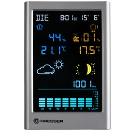 Bresser MeteoTemp TBV Wireless Weather Station with Graphic Weather Forecast, Indoor/Outdoor Temperature, Humidity, Air Pressure History