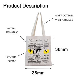 MNIGIU Cats Broadway Musical Encouragement Quote Tote Bag Cats Musical Lover Gift Cats Merchandise Theater Lover Gift (Cat Tote), Medium