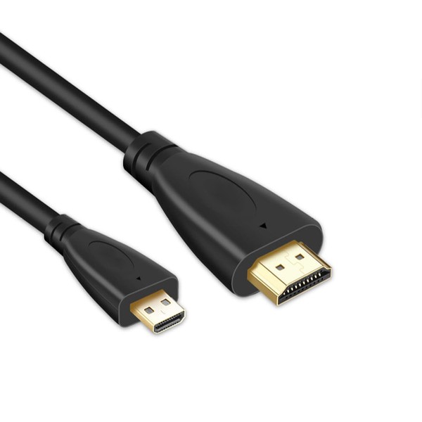 Guy-Tech Micro HDMI to HDMI Cable Cord for GoPro HD