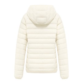 wantdo Women's Quilted Winter Coats Lightweight Down Jackets (Beige, XX-Large)