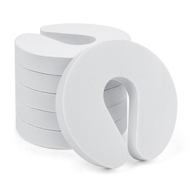 SWKJ Door Finger Guards, 6 Pcs Baby Proof Door Slam Stoppers, White Foam Door Safety for Children for Preventing Finger Pinch Injuries, Safety Door Protector for Baby Child Pet Finger Protection