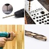 5pcs M35 HSS Gold Cobalt Jobber Drill Bit Set For