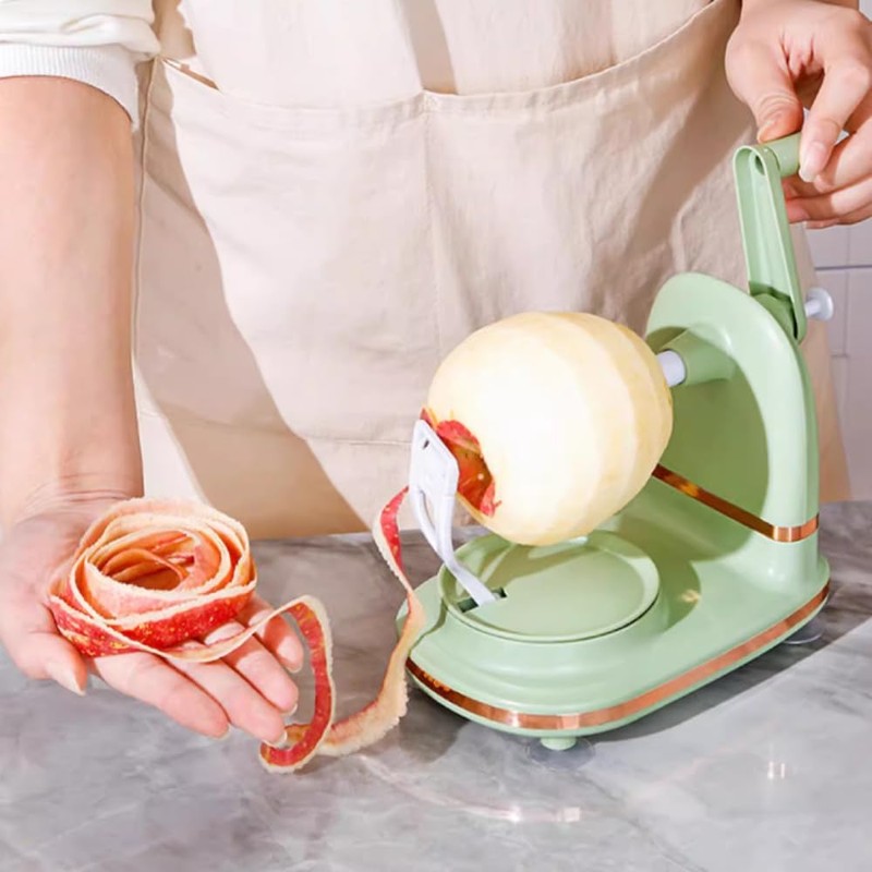 Cocoarm Hand Crank Apple Peeler, Manual Rotating Kitchen Appliance, Fruit