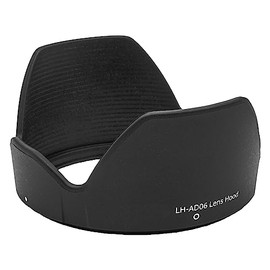 vhbw Lens Hood Compatible with Tamron AF 18-200mm 1:3.5-6.3 Di II LD Aspherical Macro - Black Plastic Tulip Shaped Lens Hood