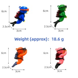 4PCS Floating Fish Tank Decorations,Cute Small Resin Diver Water Decoration Aquarium Diver Ornament Accessories for All Kinds of Aquarium/Fish Tank beautification Decorations