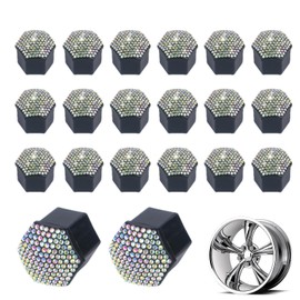 Radmutterabdeckungen für Reifen, glänzende Schrauben, staubdicht, rostbeständig, für Auto, abnehmbare Außenfelge, kratzfest, 20 Stück