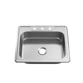 PROFLO PFSR252263A Bealeton 25" Drop In Single Basin Stainless Steel Kitchen Sink - Stainless Steel