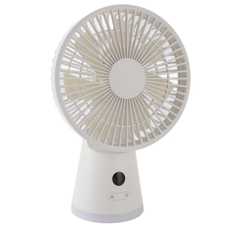 Desktop Fan Portable 5 Speed Power Display Quiet USB Rechargeable