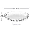 Leonardo 066339 Plate, Transparent, Plain, Glass, Round, 18 cm