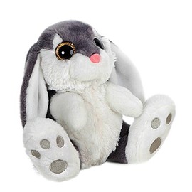 BARRADO - Rabbit sitting Plush toy Bunny - Quality super soft (Grey, 29cm/11'40")
