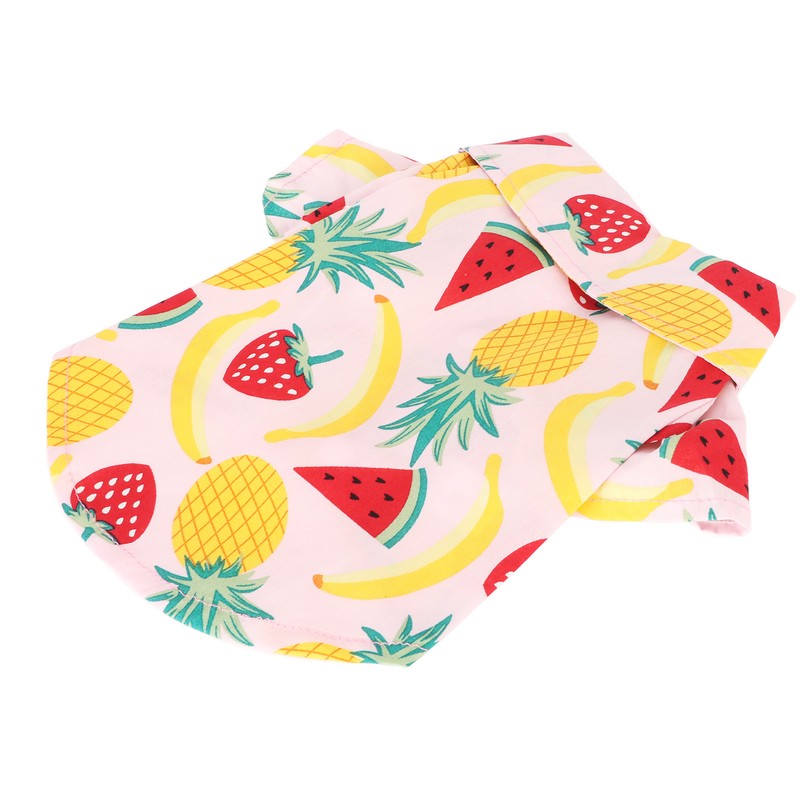 Dog Fruit Print Shirt Breathable Cool Fashionable Cute Pet Clothes