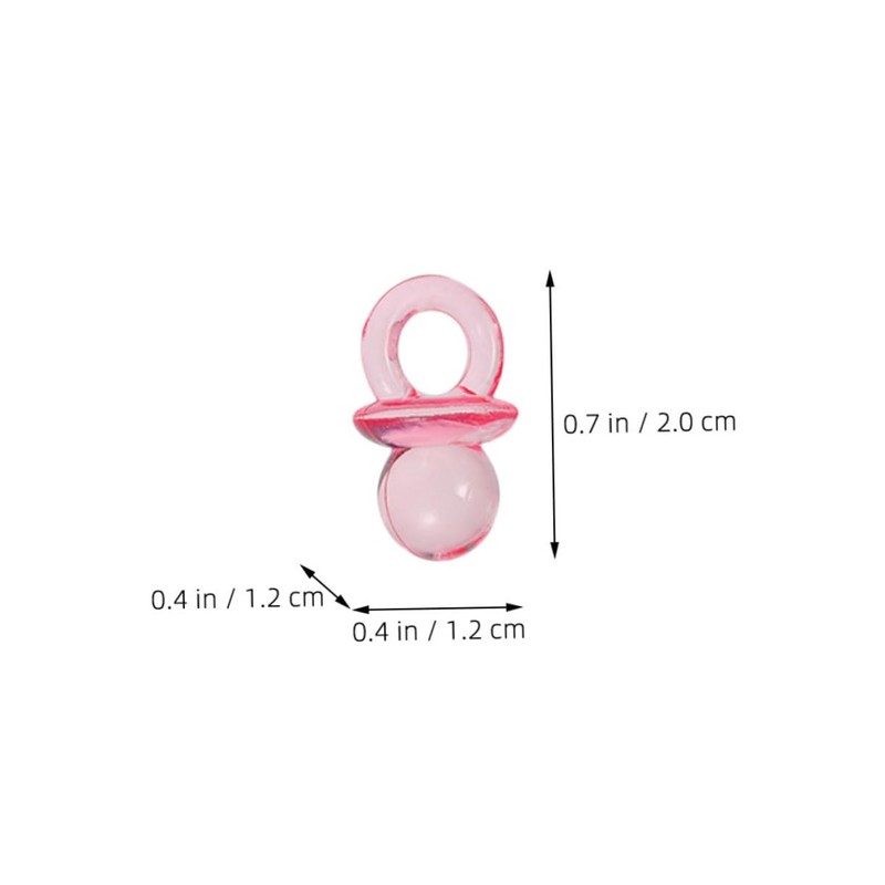 BESPORTBLE 150pcs Boys Girls Shower Game Decorations Mini Acrylic Pacifiers