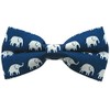Bowties.jp bd361 Blue Elephant Bowtie, Bowtie, Easy to Wear, blue