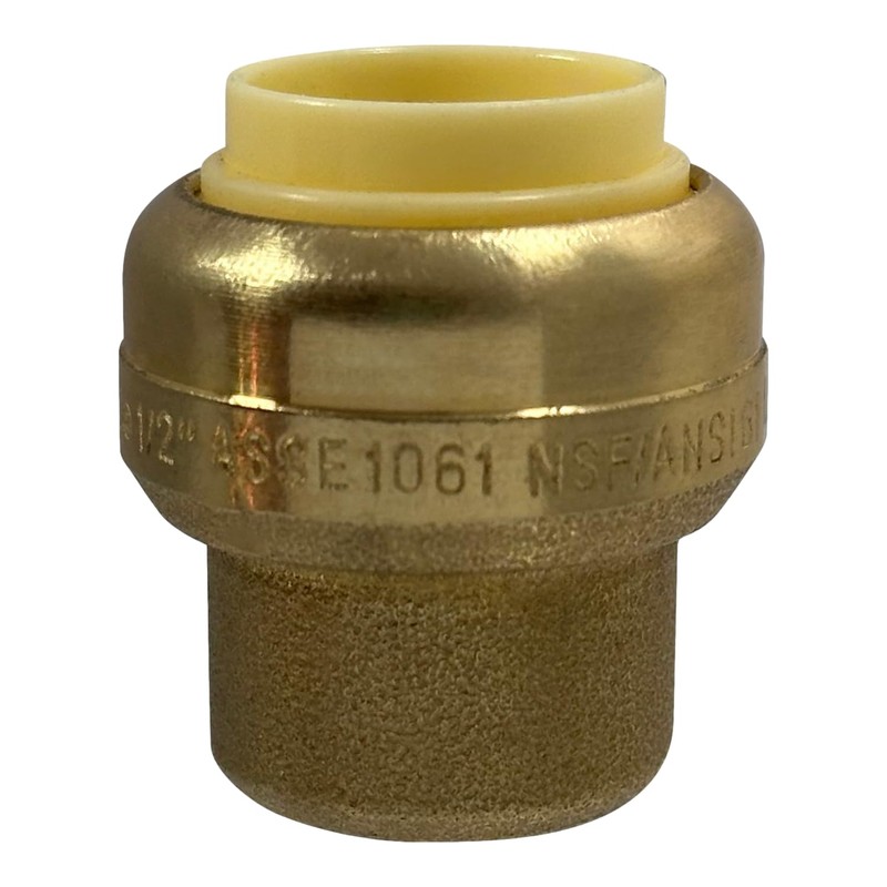 2 Pcs XFITTING Push Fit 1/2 Inch End Cap Plug,