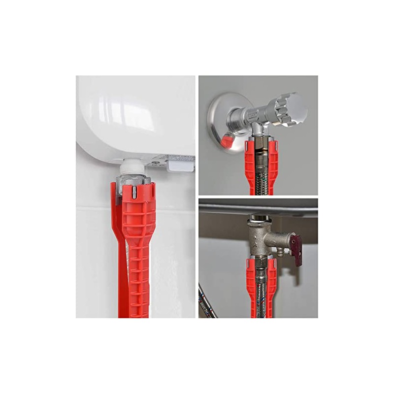 14-in-1 Multi-functional Wrench for Toilet, Sink, Bathroom, Kitchen Plumbing Installation