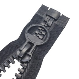 MebuZip 200 cm #20 Giant Zip 14 mm Super Large Zip Separable Zip for Tents Sewing Coats (Black)