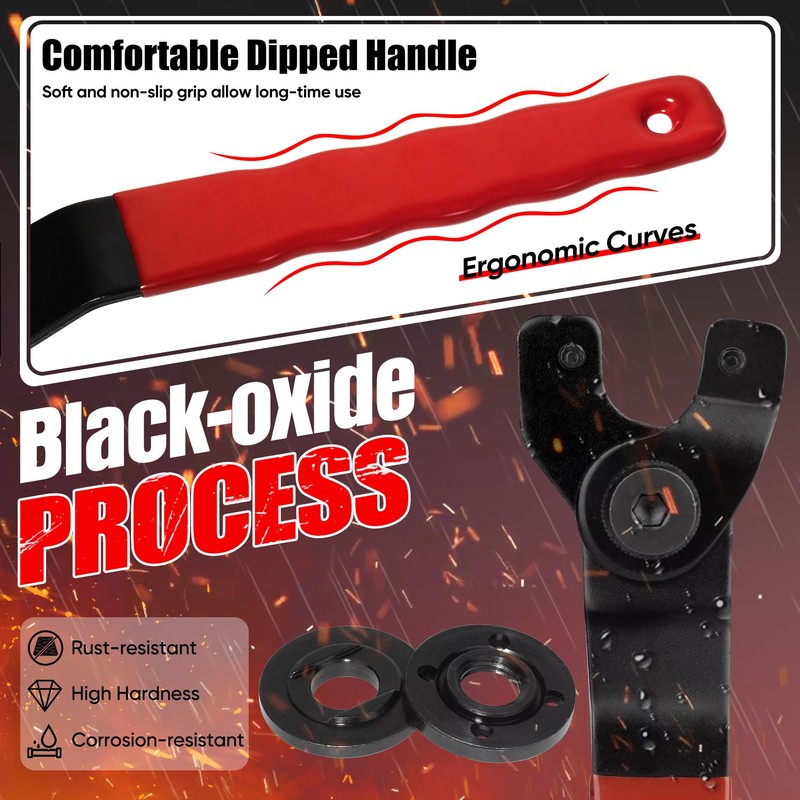 SHALL Angle Grinder Tool Kit with 5/8'-11 Flange Nut, Adjustable