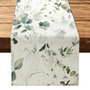 LOMOHOO Table Runners Summer Green Eucalyptus Leaves Table Runner 13x72