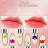 UKKQES Crystal Flower Jelly Lipstick, Long Lasting Nutritious Lip Balm