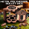 HTSHO Revolver Dice Set, Bullet Dice Set Revolver, Unique Heavy