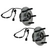 TRQ Front Wheel Hub Bearings Assembly Set Compatible with 2002-2005