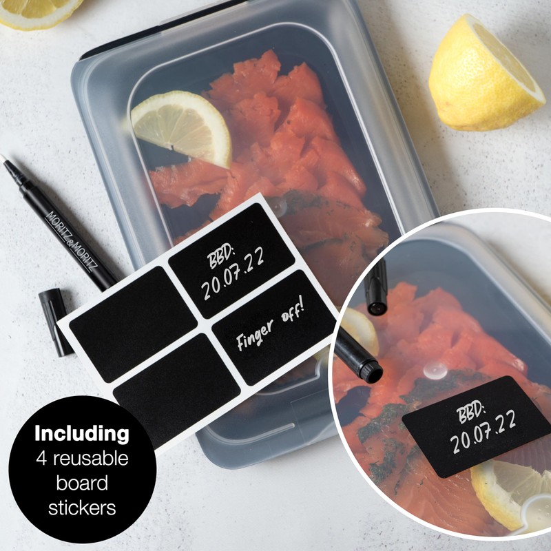 Moritz & Moritz 4x Cold Meat Containers for Fridge -