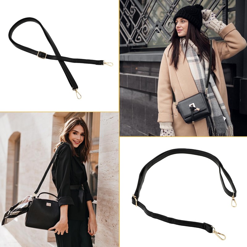 Telooco Leather Shoulder Strap Replacement 85-150cm Adjustable Leather Belt for