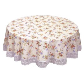 MEIWA tablecloth (1 Items) Ruble series Bloom 150 cm Round Red