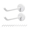 uxcell 2Pcs Wall Mounted Hook Robe Hooks Single Towel Hanger