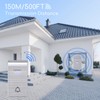 Aigostar doorbell, waterproof portable wireless bell set, doorbell kit, wireless