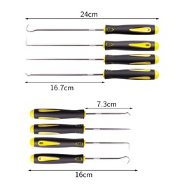 MisFun 8 Piece Lock Pick Set, Precision Hook and Lock Pick Set, Lock Picking Tool Set, Hook Tool Door Opening Tool, Mechanic Hook and Pick Tool for Removing Hoses and Seals